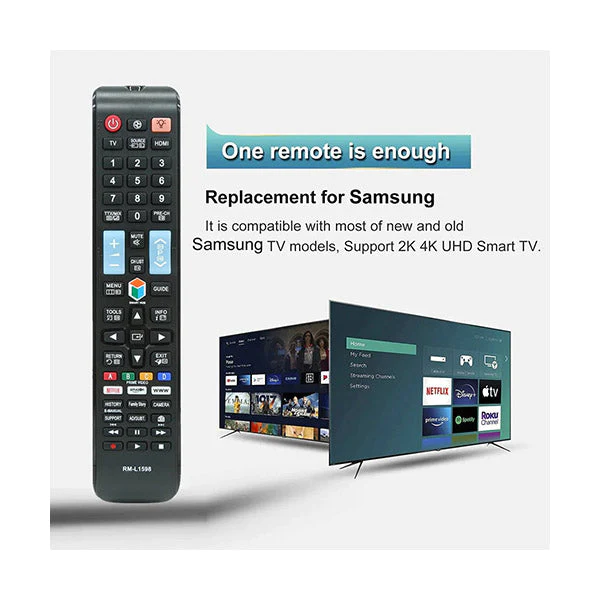 hay tech electronics accessories tv remote control for all samsung smart lcd led rm l1598