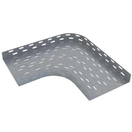 | 90-Degree Elbow Cable Tray 80×10 cm Thickness 1.5 mm Hot-Dip Galvanized//كوع 90 درجة كابل تراى 80×10 سم سمك 1.5 مللي مجلفن على الساخن