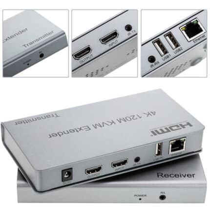 HDMI KVM Extender 4K  – 120M Over Ethernet - The Ultimate Long-Distance HDMI Solution