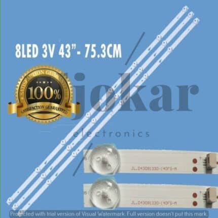 مسطره 8ليد 3فولت-43بوصه-75.3سم JL.D43081330-140FS-M