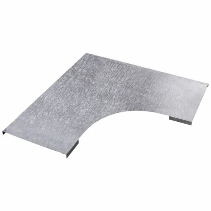 غطاء كوع 90 درجة كابل تراى 80 سم سمك 1 مللي مجلفن على الساخن | Cover for 90-Degree Elbow Cable Tray 80 cm Thickness 1 mm Hot-Dip Galvanized