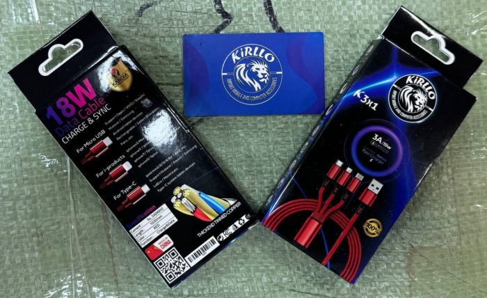 3X1 Charger Cables