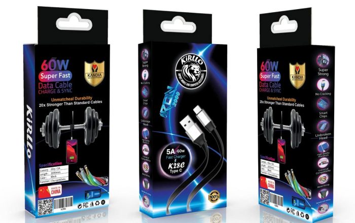 60w 6A Super vooc Terboo cable USB TO MICRO USB 60W 2M