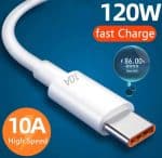 charger cable TYPE C TO Lightning IPHONE 120W