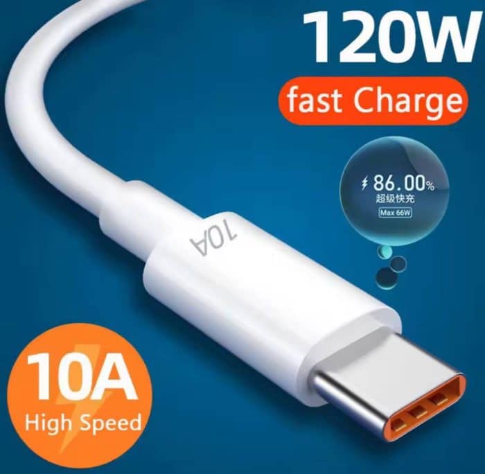 charger cable TYPE C TO Lightning IPHONE 120W