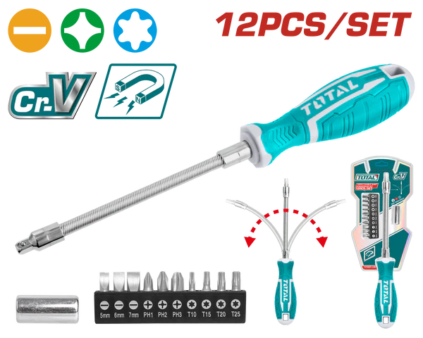 مفك سنون مرن توتال مفك سنون مرن توتال