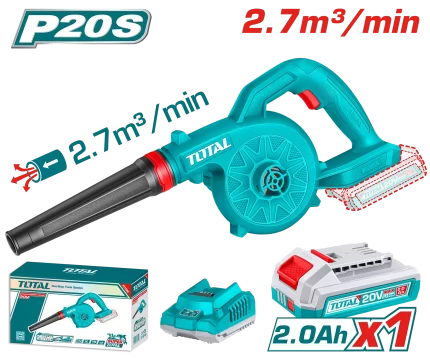 بلاور لاسلكي توتال 20 فولت مع بطاريه وشاحن